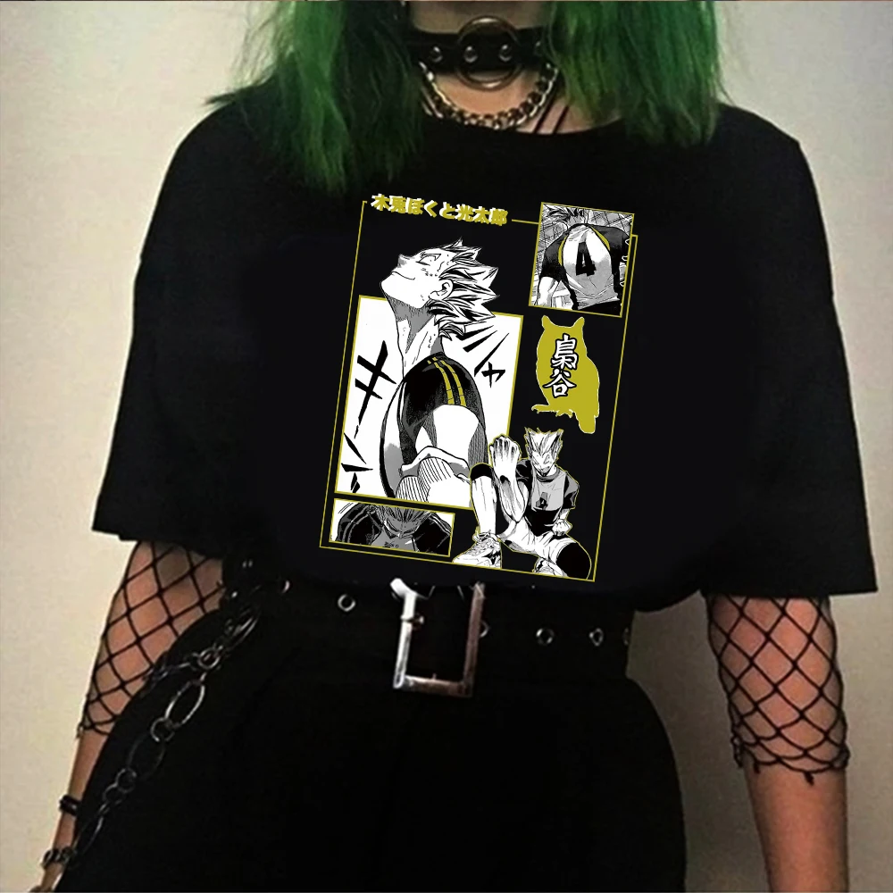 

Haikyuu Bokuto Classic T-Shirt Anime Women/men Short Sleeve Harajuku Streetswear Shirt Unisex