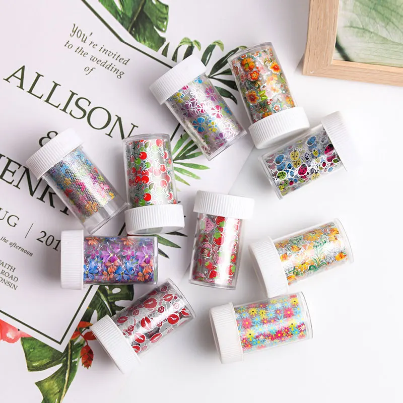 

Korea Design DIY Flower Laser Nail Sticker Jewelry