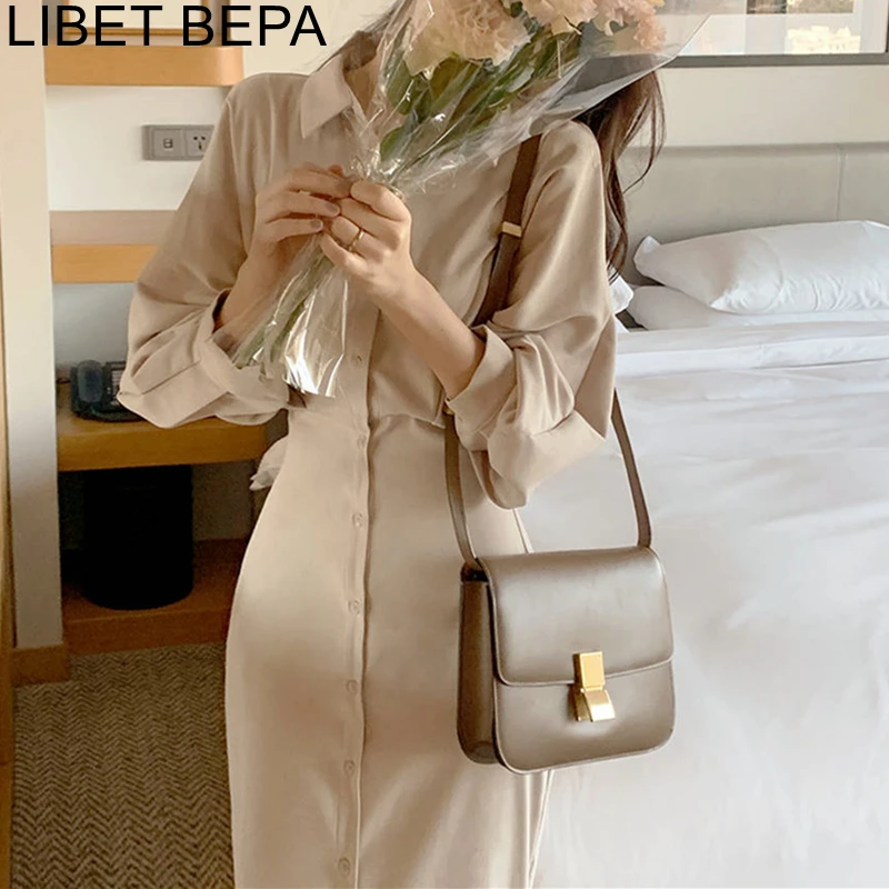 Новинка 2021 женские весенне летние платья рубашки модное элегантное винтажное