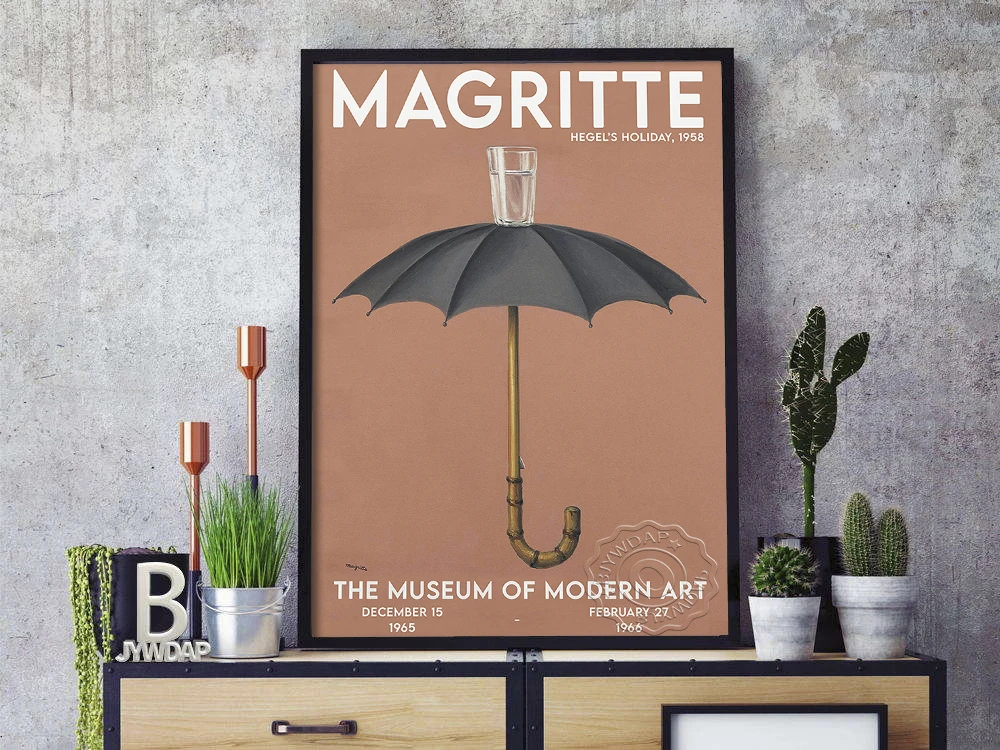 Художественный постер Рене Магритт &quotПраздник Гегеля&quot печать на холсте