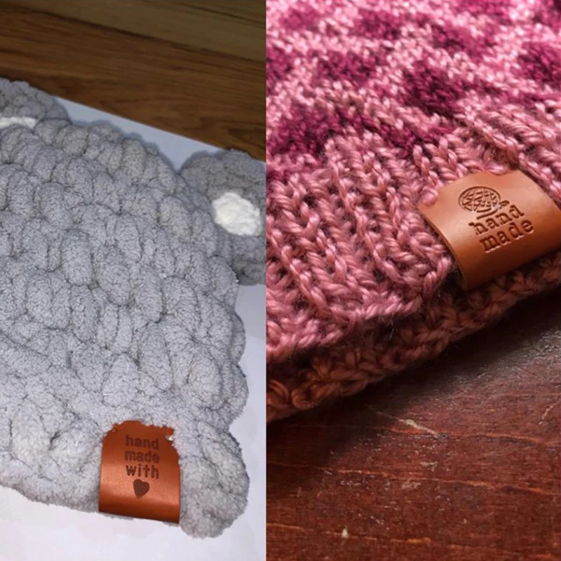 

20 шт. ручной работы с любовью лейблы ярлыки для одежды ручной работы, из PU искусственного материала PU кожаные ярлыки DIY шляпа и сумка швейная ...