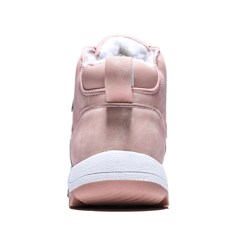 

Women Ankle Snow Boot Winter Warm Plush Wedges Rubber Platform Faux Suede Lace Up Sexy Pink Ladies Shoes Botas Mujer