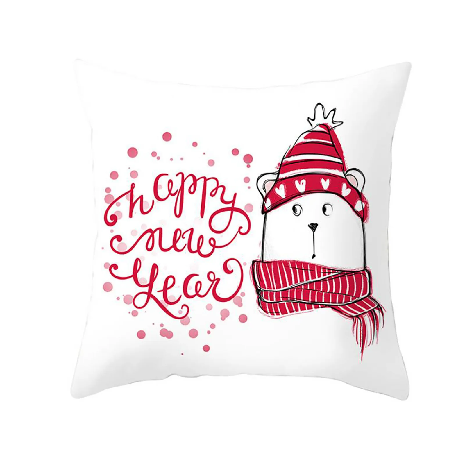 Рождественская елка с буквенным узором чехол для подушки из полиэстера