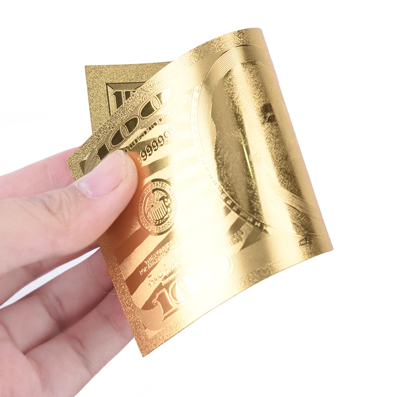 10 шт. США 100 стандартная валюта банкноты бумажные монеты медаль 24k |