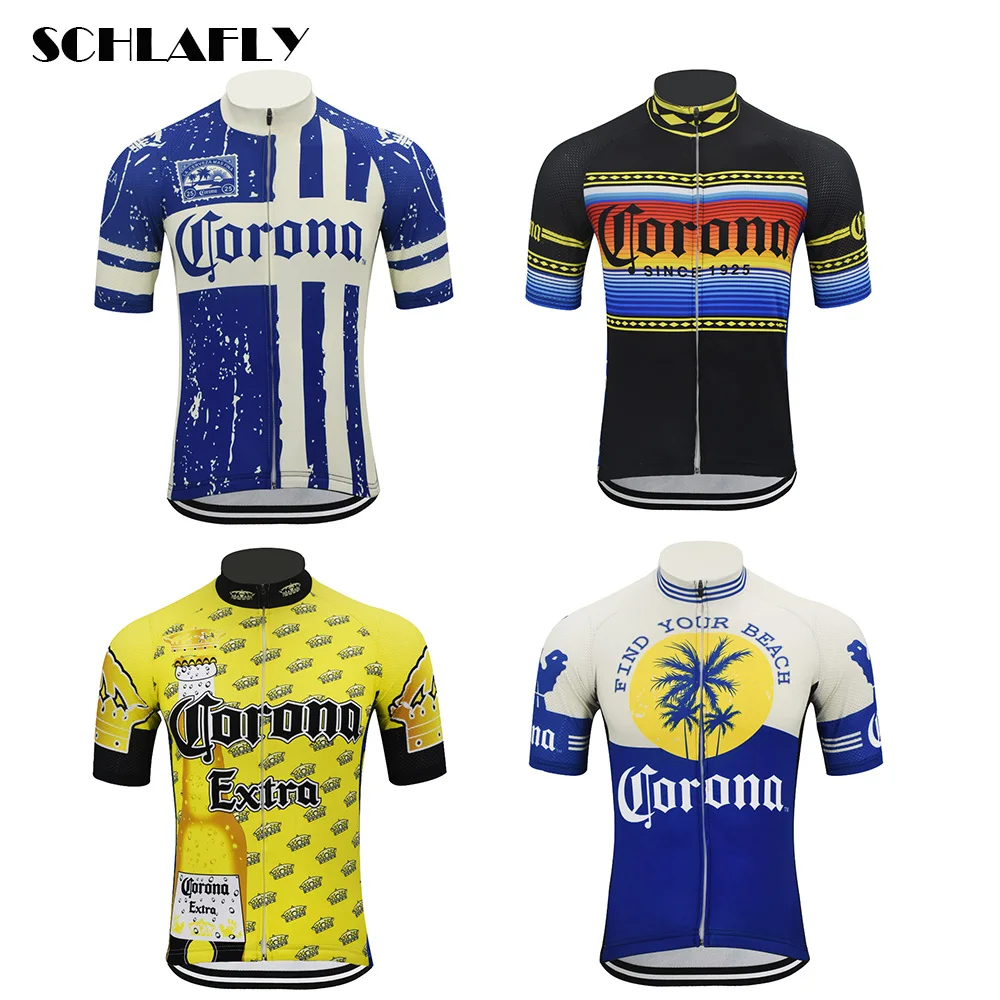 4 вида стилей Corona велосипедная майка с коротким рукавом летняя одежда Джерси
