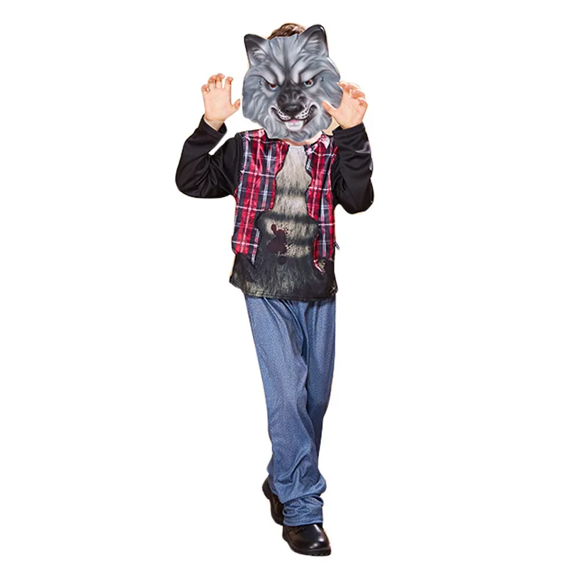 Детский Сказочный оборотень нарядное платье на Хэллоуин Карнавальный костюм для