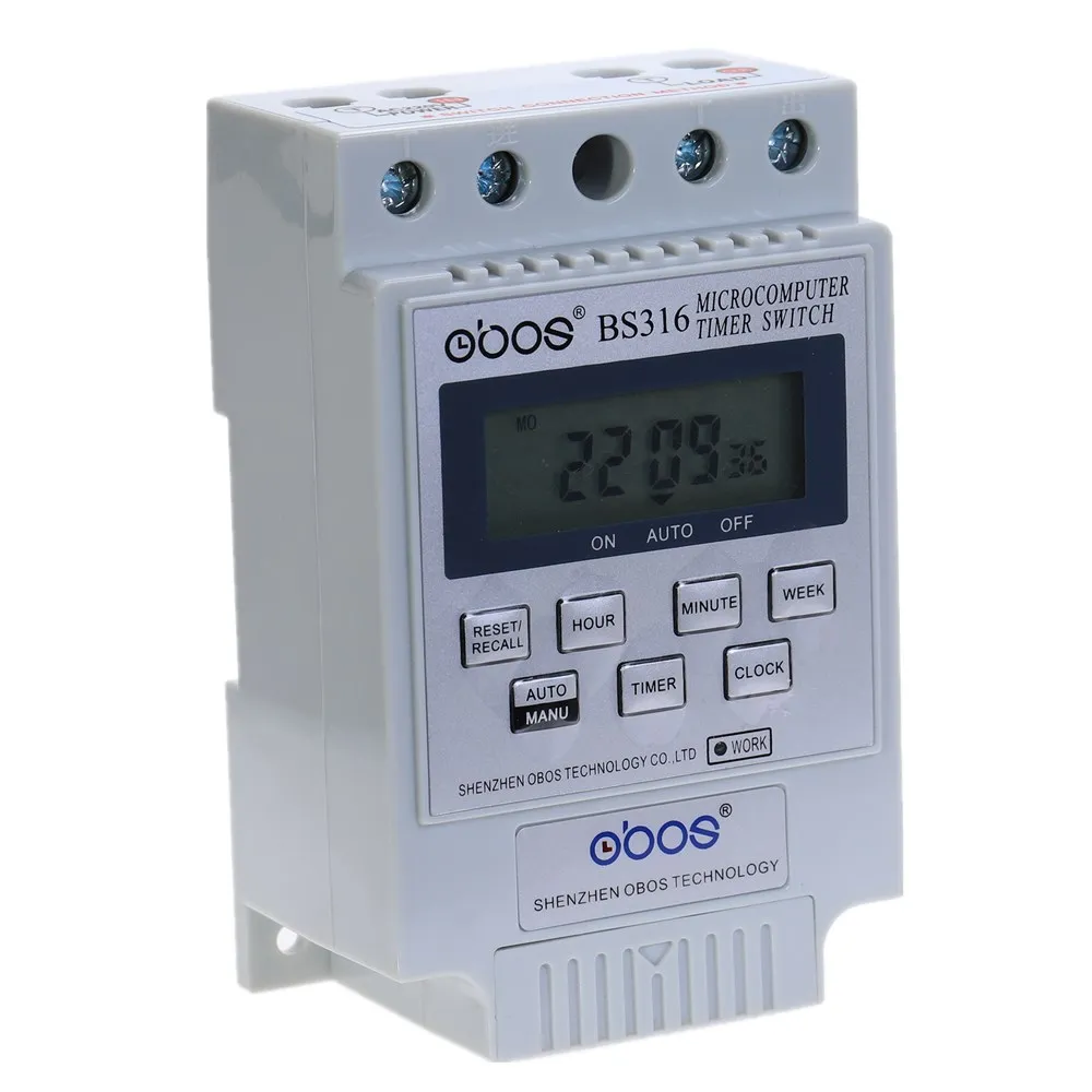 Новый цифровой таймер KG316T AC 220 В 50 Гц/60 Гц 25A на din рейке|220v rail|switch timerswitch timer 220v |