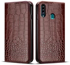 Чехол-книжка для Samsung Galaxy A20E, кожаный, с отделением для карт