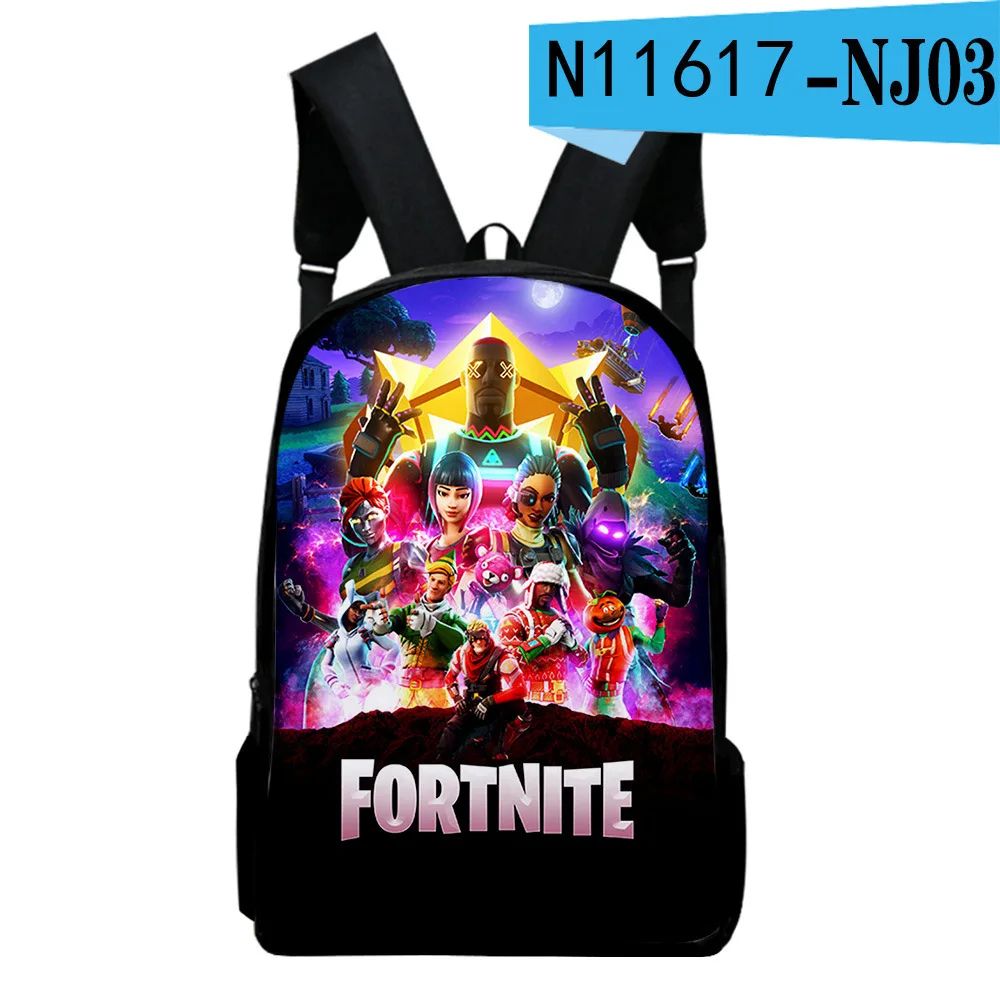 2020 New Fortnites 3D Brand Design Printed Patterned Backpack European and American Fashion Children Cartoon School Bag | Дом и сад
