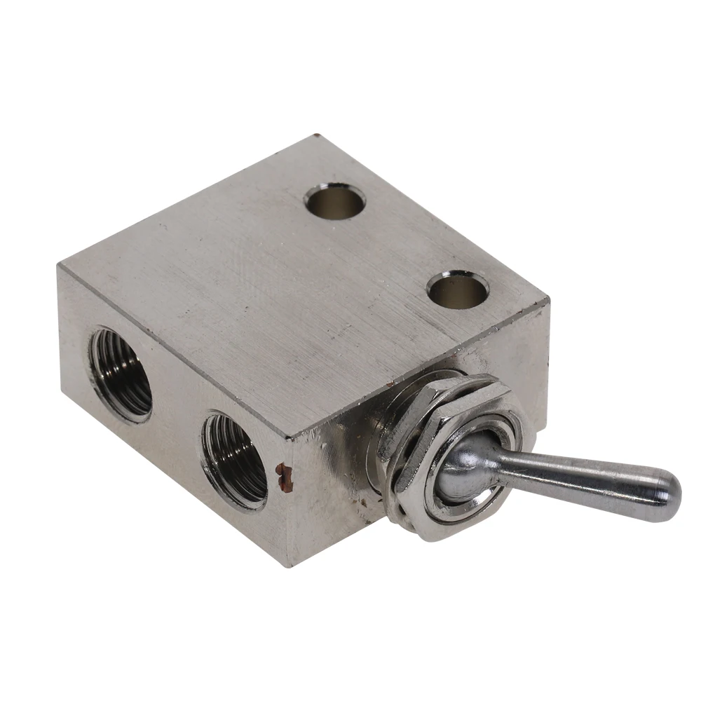 Прямоугольный пневматический переключатель с резьбой PT 2 положения 3 направления