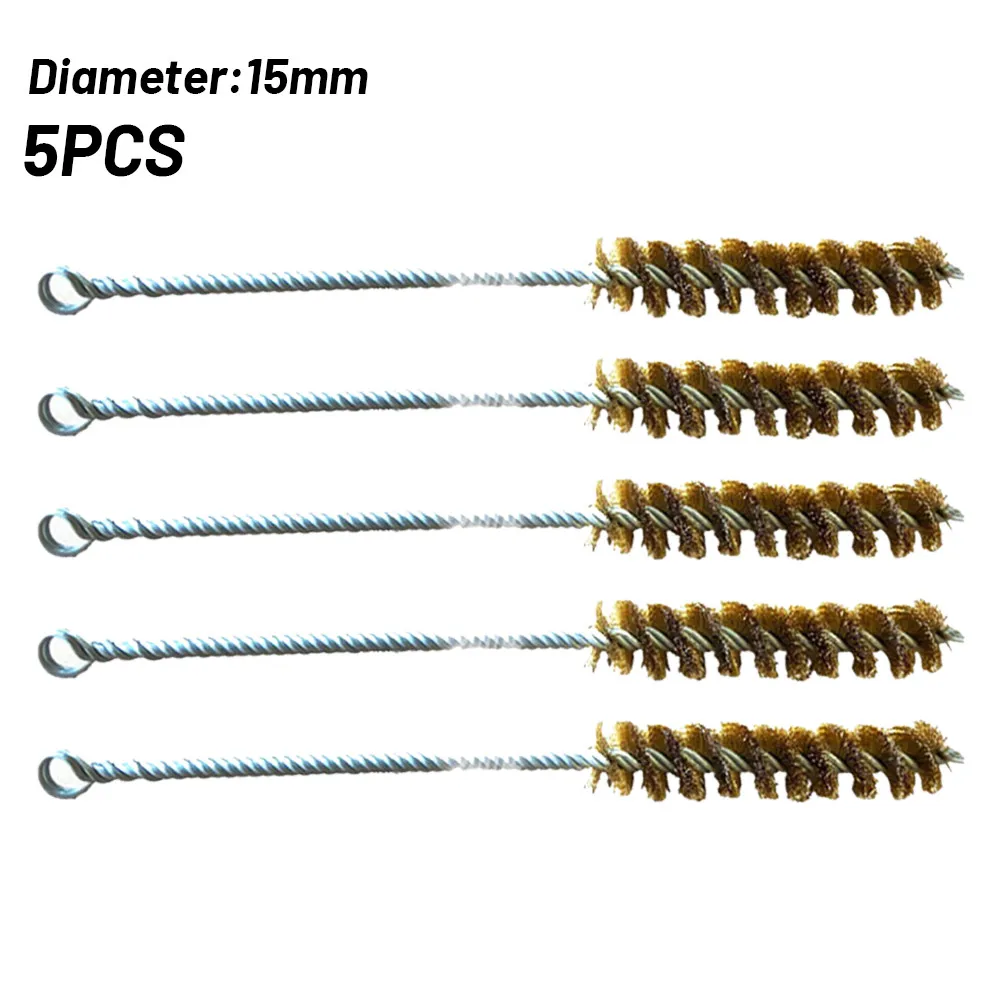 5pcs10-30mm Нержавеющая сталь цилиндр проволочная трубка щетка для чистки трубки