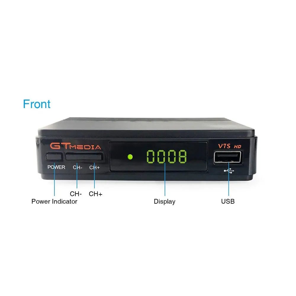 Freesat GT медиа V7S HD с 7 линиями Cccam Cline на 1 год Европа Испания Португалия V7 HD приемное устройство спутниковый приемник ТВ Декодер