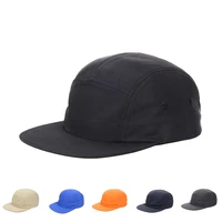 mens 5 panel cap unisex solid colors flat brim nylon quick dry baseball gorros women outdoor waterproof hip hop hat