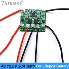 Turmera 4S 20A 12,8 V 14,4 V 32650 32700 Lifepo4 сбалансированный аккумулятор BMS для электролодки бесперебойный источник питания 12V автомобильный аккумулятор