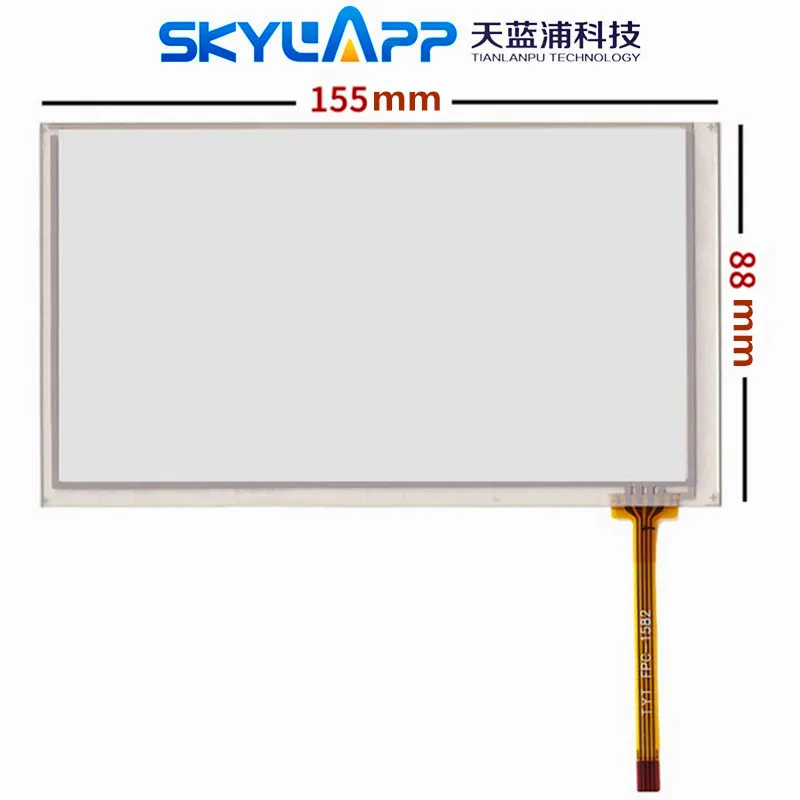 6 2 'дюймов 4 проводной резистивный сенсорный экран Экран 155 мм * 88 аналогово