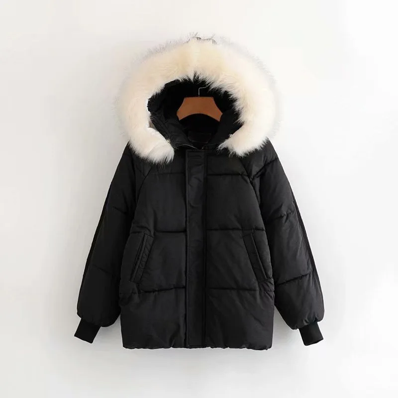 

Big Fur 2019 New Parkas Female Women Winter Coat Winter Jacket Womens Outwear Parkas for Women Winter Jacket Hooded
