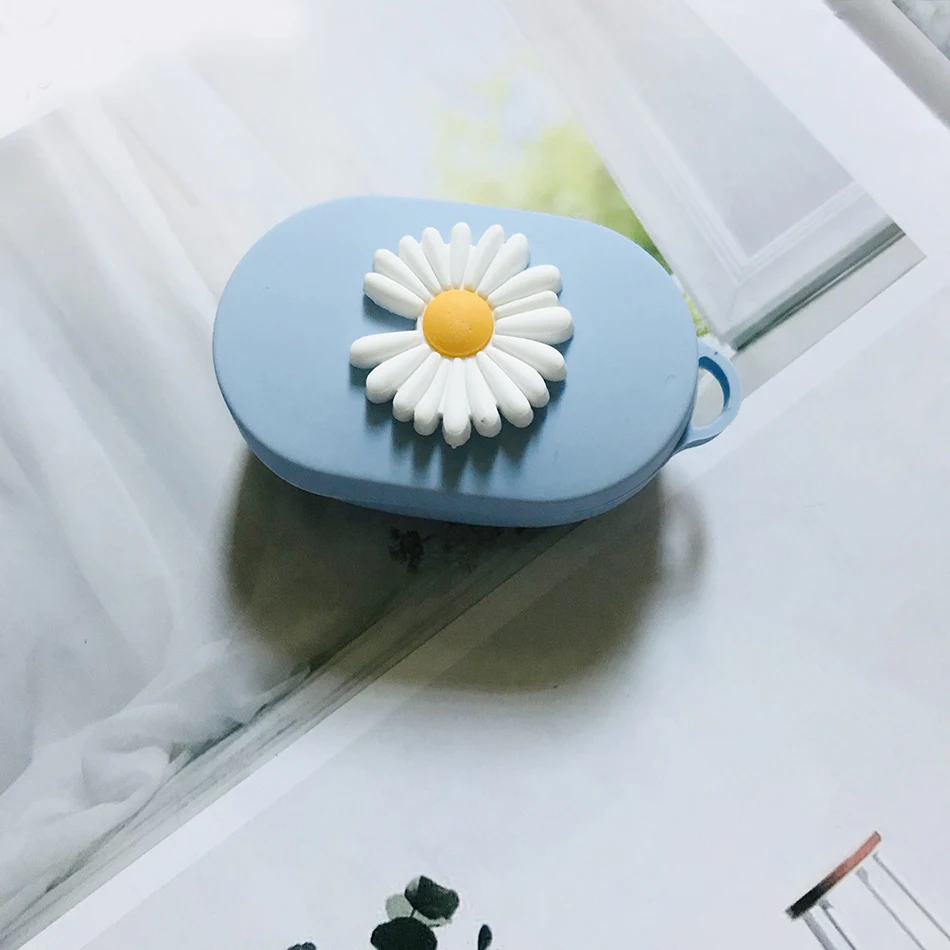 

2020 NEW for AirDots Headphones Cover for Xiaomi MI Redmi AirDots Case fashion daisy flower TPU Silicone Earphone Cover