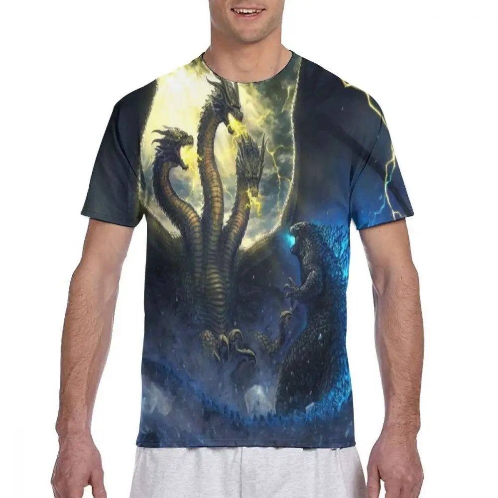 shirt16 Г. Mr. Q пользовательские Godzilla фигурки футболки мужские Круглый вырез черные футболки Godzilla Vs King Kong одежда повседневные Модные топы - Цвет: shirt16