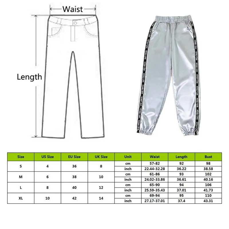 

2021 Women Joggers Broek Women Glossy Lint Broek Harajuku Jogging pants Women Loss Cargo Broek Big Pocket Satin High