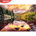 HUACAN полный квадратныйкруглый 5d алмазная живопись природа пейзаж DIY Алмазная вышивка горный стены художественное ремесло