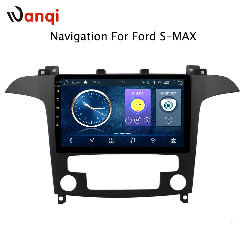 Автомобильный Dvd-плеер wanqi для Ford S-Max 2007 2008 дюйма Android 8 1 Gps встроенное радио