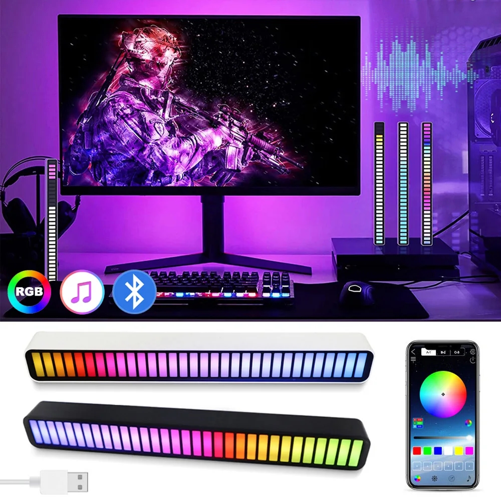 

RGB-ленсветильник светодиодная для создания атмосферы, 32 светодиода