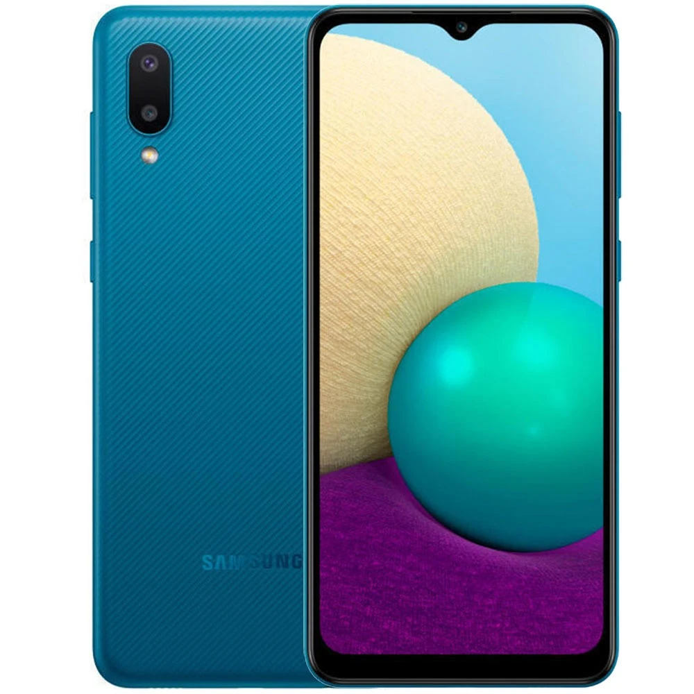 Смартфон Samsung Galaxy A02 32 ГБ синий|Смартфоны| |