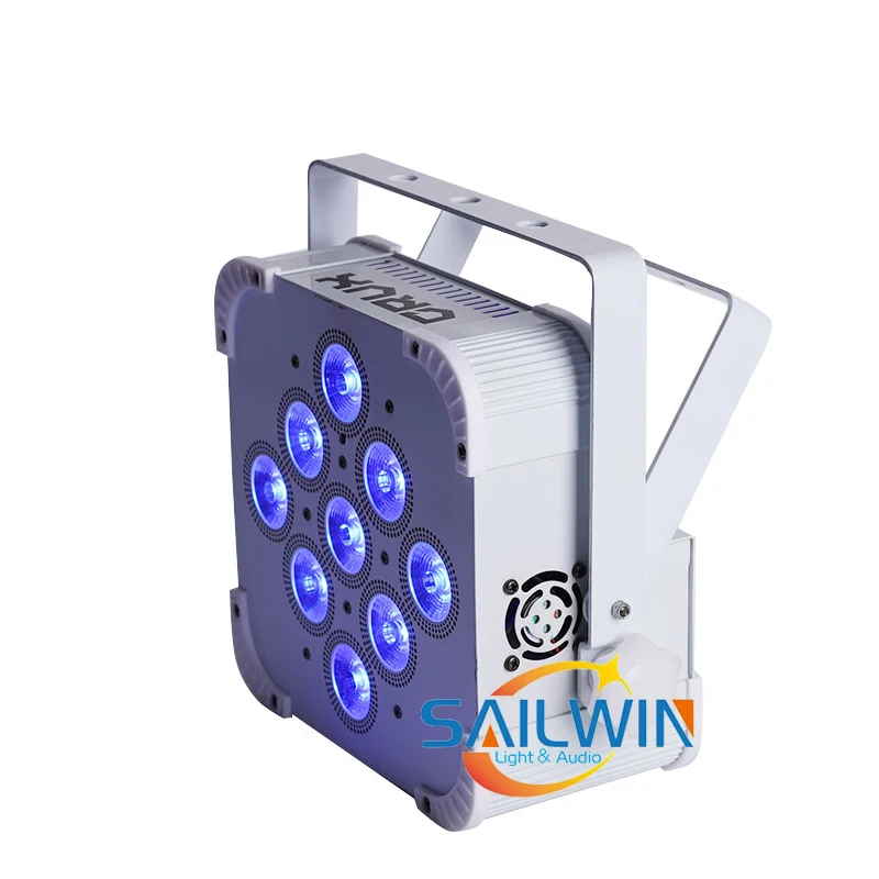 9X18W RGBWA УФ Беспроводной DMX вверх светильник ing Батарея работает Wi-Fi и IRC