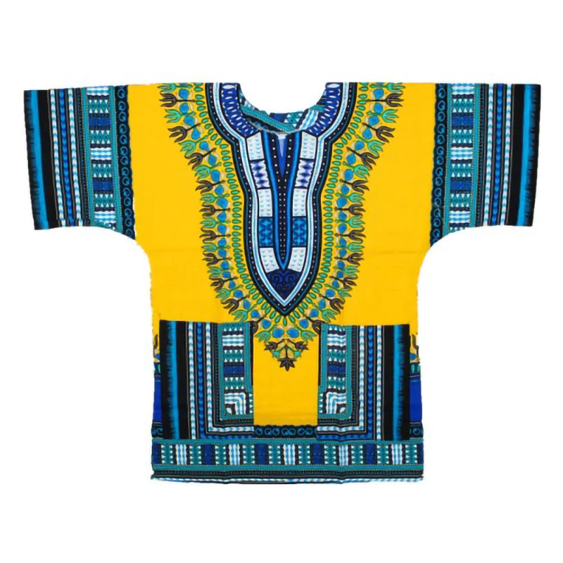 Футболки Dashiki fashion design African traditional printed 100% cotton Kwanzaa T-shirts for unisex Tribal Ethnic style