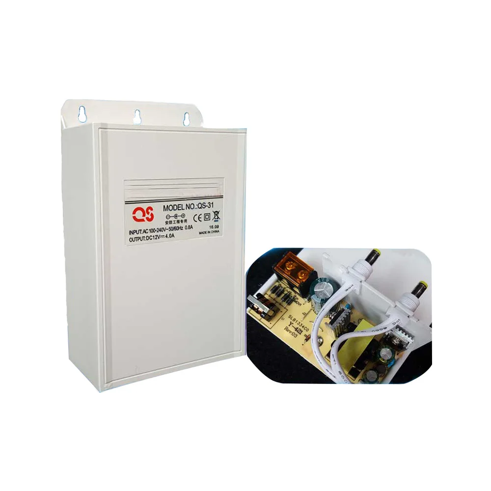Внешний водонепроницаемый источник питания DC12V 4A для камеры видеонаблюдения |