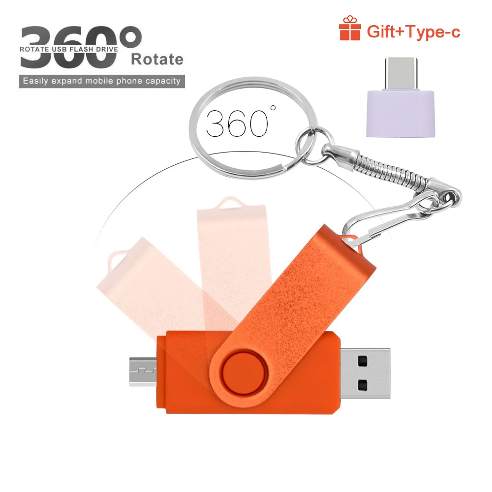OTG флеш накопитель 2 0 64 ГБ 32 Micro Flash Drive 8 16 4 USB флэш для Android ПК TF/SD адаптер мобильных