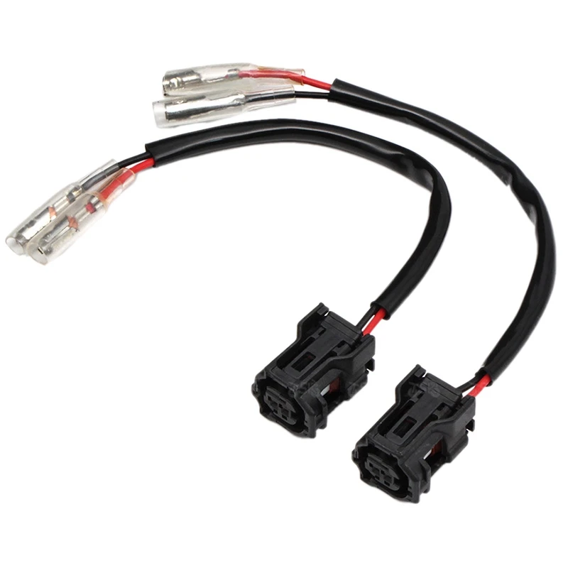 

2Pcs Motorcycle Turn Signal Wiring Harness Connector Turn Signal Plug Adapter for YAMAHA-MT-10