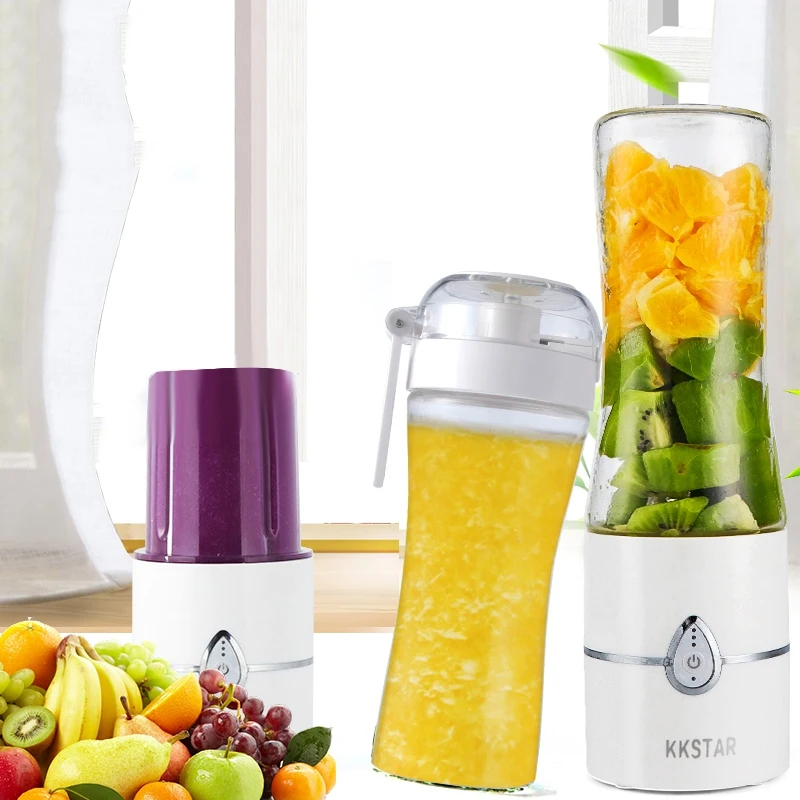 KKSTAR 400 мл Портативный Usb электрическая соковыжималка машина стеклянный блендер