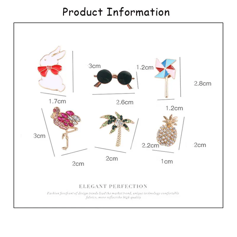 M MISM INS Fashion Beautiful Brooch Flower Cute Brooches For Women Men Colorful Paint Badge Jewelry Clothes Bag Lapel Pins Gift | Украшения