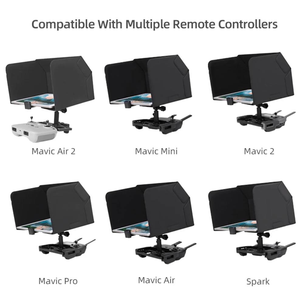 

Phone Holder Adjustable Bracket ABS With Sunhood Multifunction Remote Controller Neck Lanyard Scratch-proof For DJI Mavic Air 2