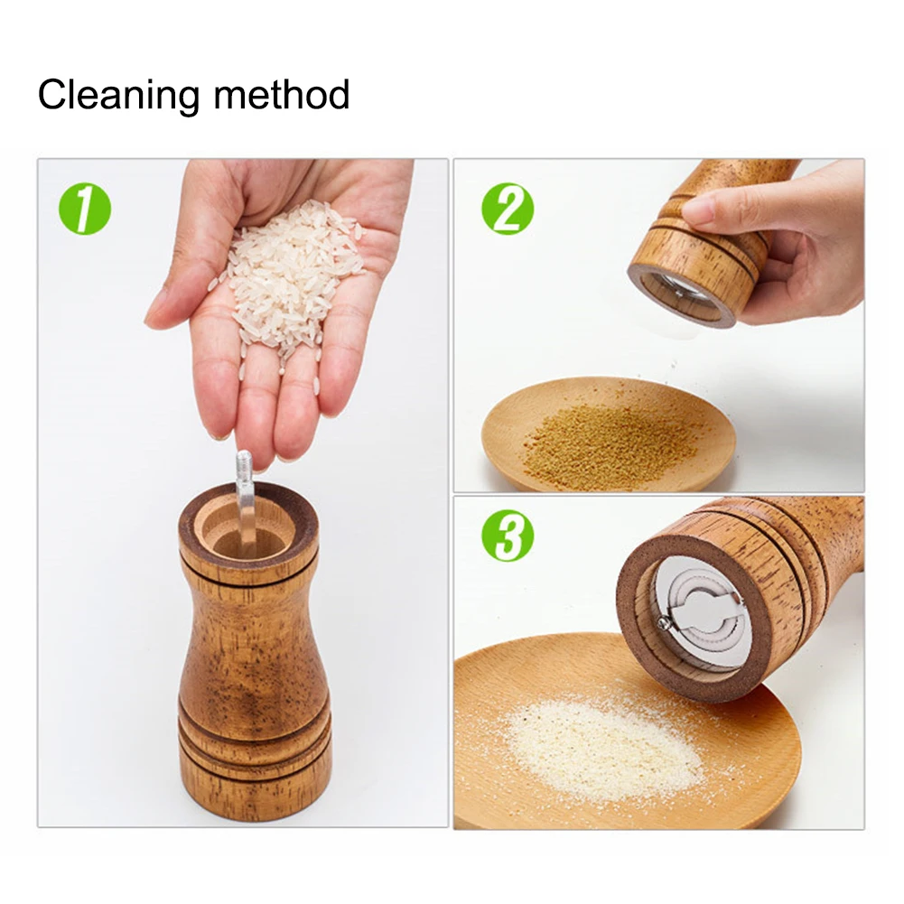 Мельницы для соли и перца мельница из твердой древесины с сильной регулируемой