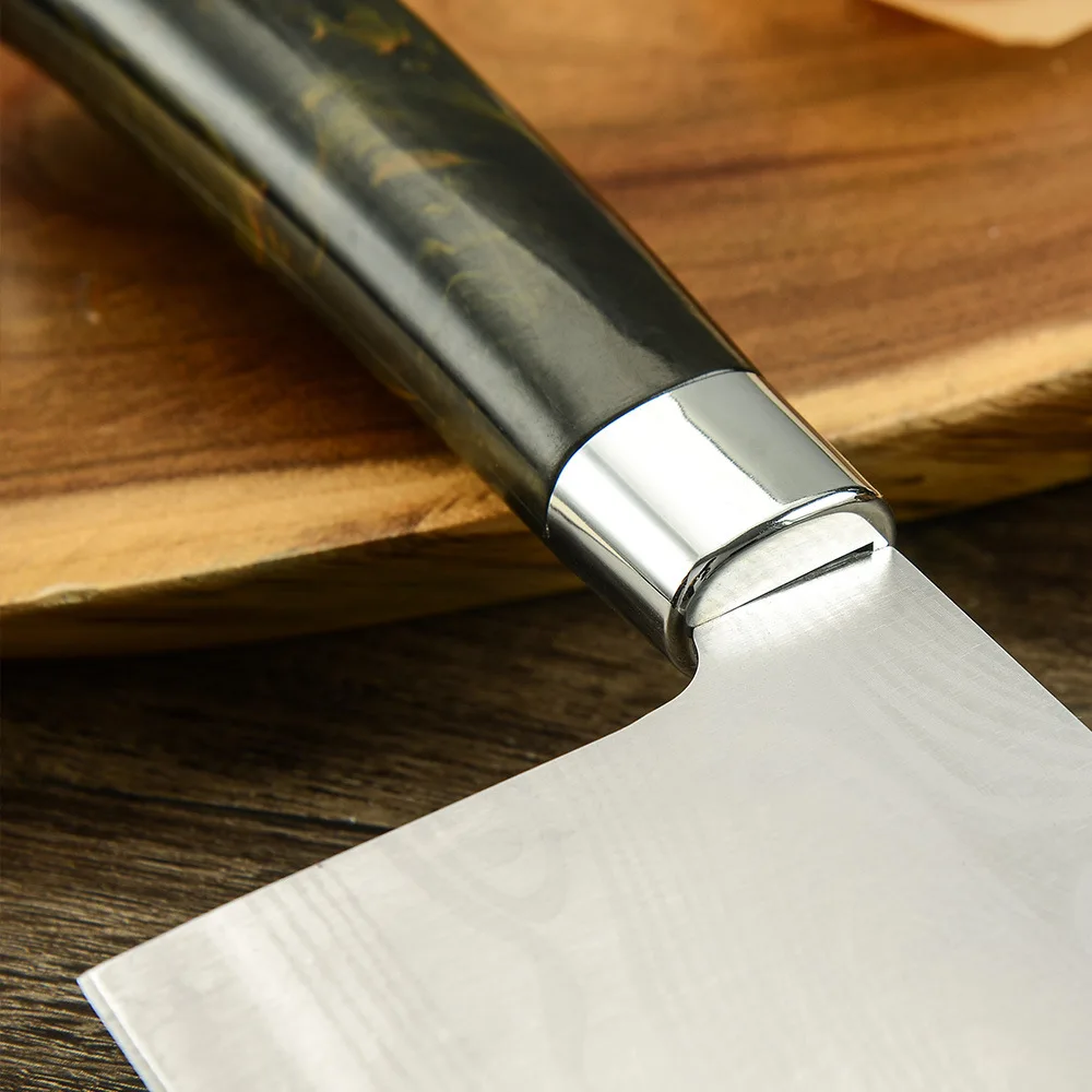 7 дюймов разделочные Ножи Нержавеющая сталь лазерным узором Кухня шеф повара