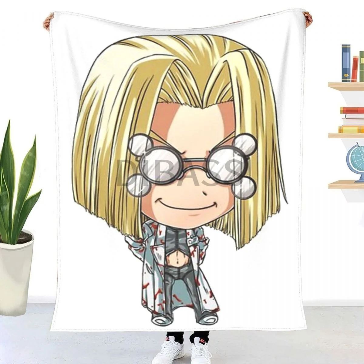 

Фланелевое Одеяло с 3D принтом Doctor Chibi