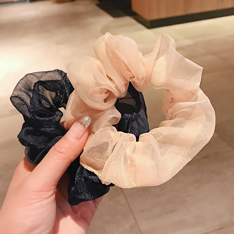 Женская шифоновая повязка на голову элегантная НЕОБРАБОТАННАЯ эластичная для