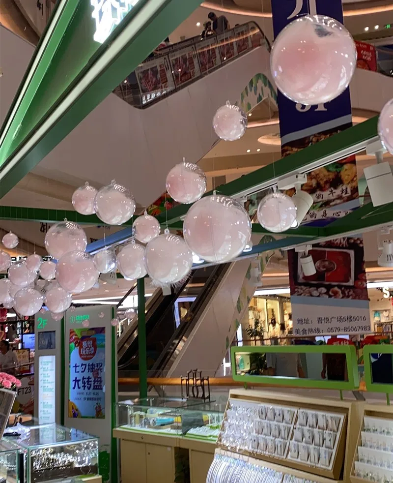 Рождественское украшение шарик анимационный фитинг прозрачный открывающийся