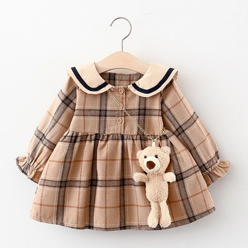 

Newborn Baby Girls Dress 2021 Fall Fashion Cute Long Sleeve Princess Dresses for Infant Baby Clothing Toddler Girl Dress Vestido
