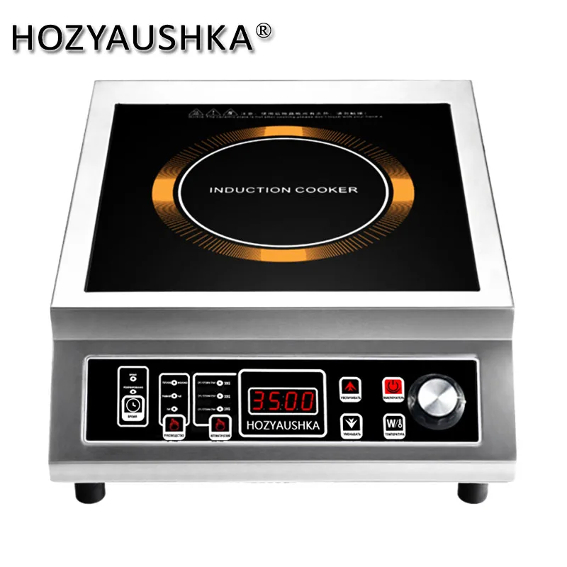 Индукционная электрическая плитка HOZYAUSHKA ATLS-35PC Коммерчески наивысшая мощность домочадца индукционной плиты 3500В полност - изображение
