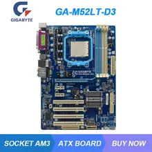 GA-M52LT-D3 For GIGABYTE Socket AM3 nForce 520LE Desktop PC Motherboard DDR3 16GB Phenom II/Athlon II Cpus UEFI BIOS PCI-E X16