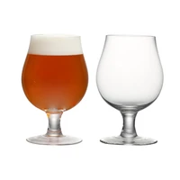 set of 2 17oz lead free crystal glass beer glasses handmade blown beer snifter for beer mix drinking juices 500ml
