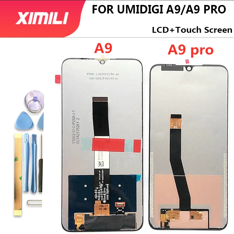Оригинальный ЖК-дисплей UMIDIGI A9 с встроенным датчиком для телефонов Umi Umidigi A9 / A9 Pro A9Pro