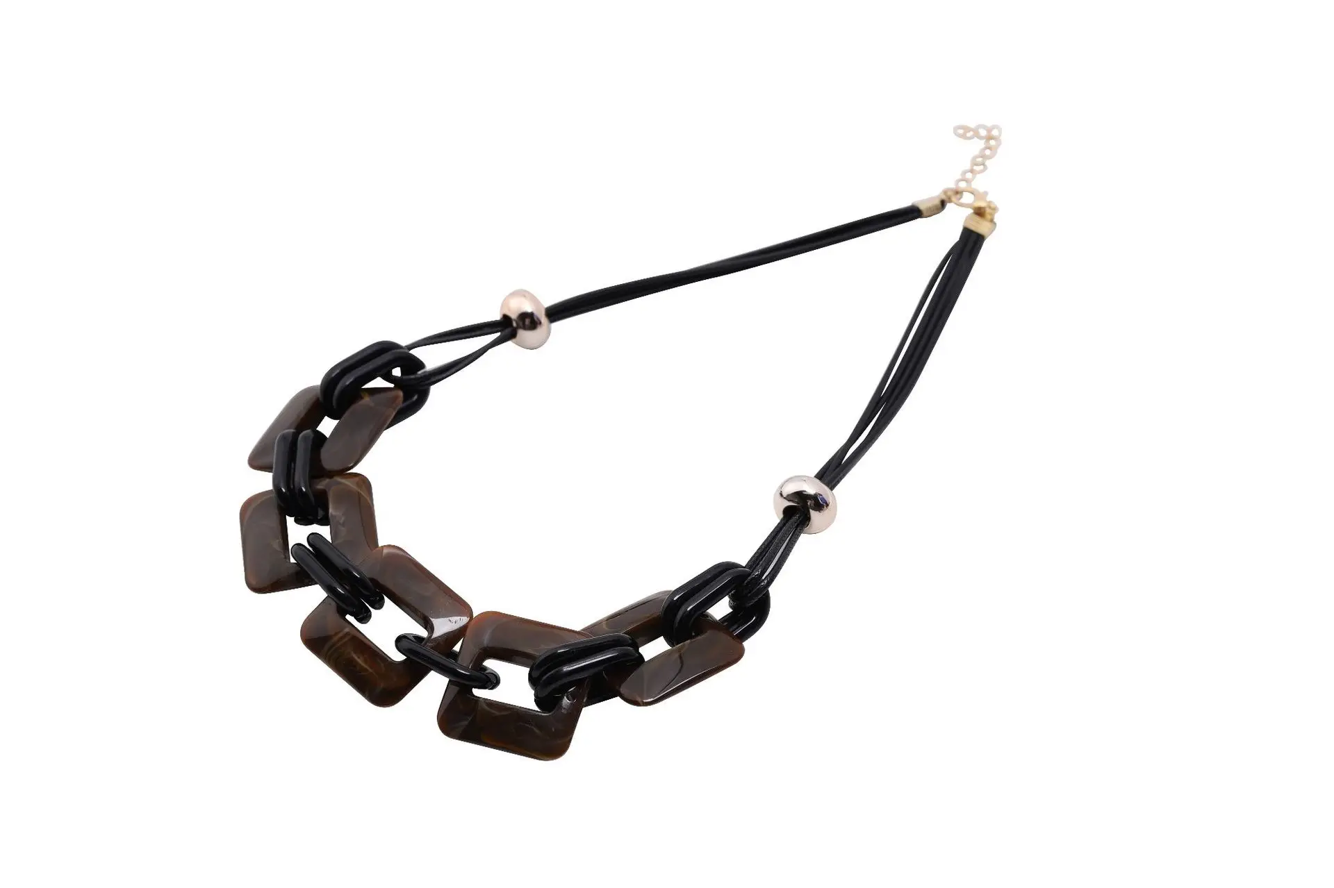 1 шт. однотонное большое акриловое квадратное ожерелье модное простое из смолы