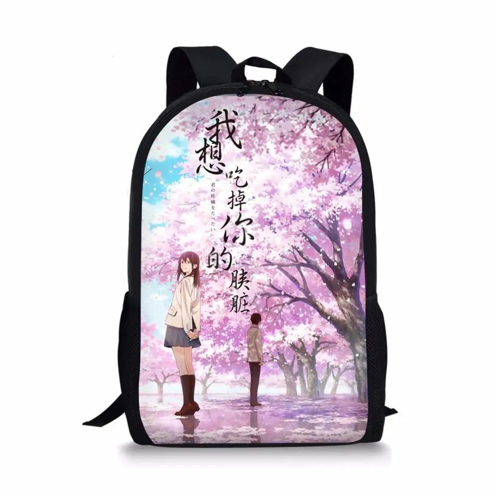 "Модный детский рюкзак HaoYun, школьный рюкзак с рисунком подростков и надписями «Я хочу съесть тебя», школьный рюкзак для подростков в готичес..."