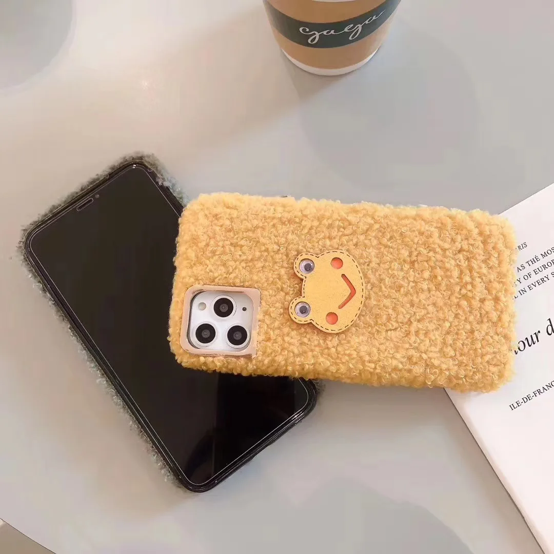 Милый чехол с лягушкой для IPhone 11 Pro Max рождеством плюшевый XR X XS 6 S 7 8 Plus пушистый