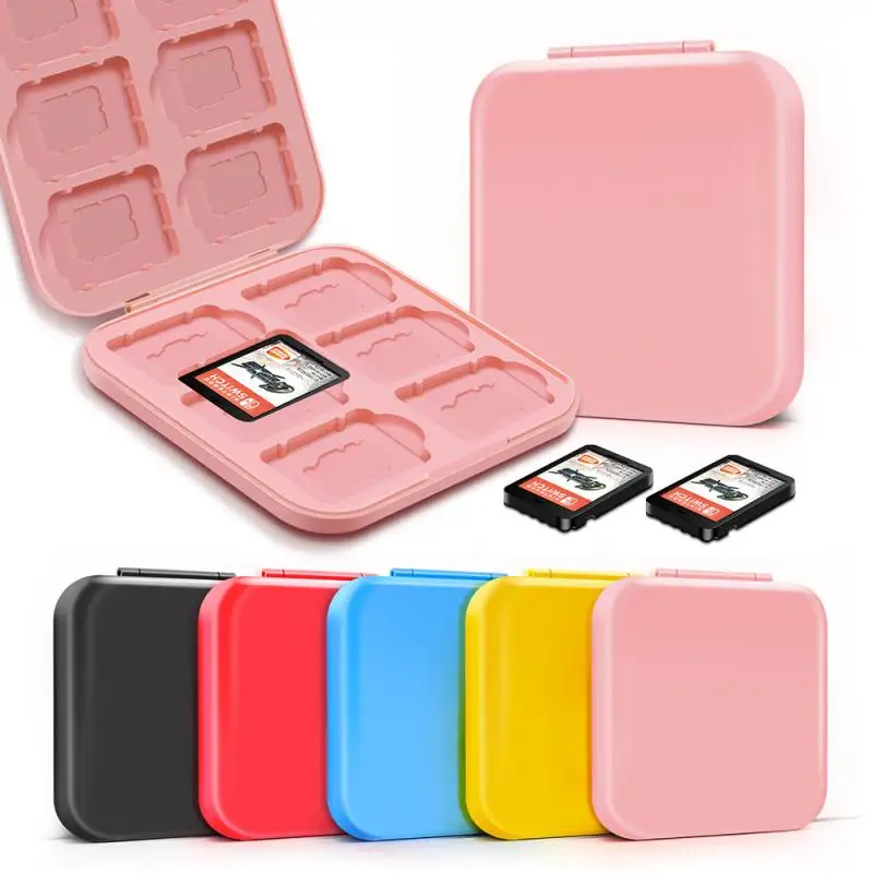 

2021 Protect Cover For NS Game Card Case Storage Box For Nintend Switch Game Memory SD Card Holder Carry Cartridge Box 12 In 1