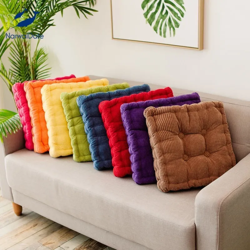 Утолщенная Вельветовая Подушка для стула стеганая подушка медитации хлопковая